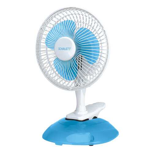 Вентилятор настольный Scarlett SC-170 white/blue в Телемакс