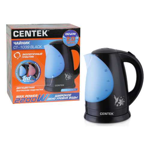 Чайник Centek CT-1039 Black в Телемакс
