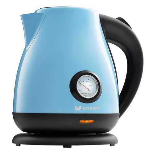 Чайник электрический Kitfort КТ-642-2 Black/Blue в Телемакс