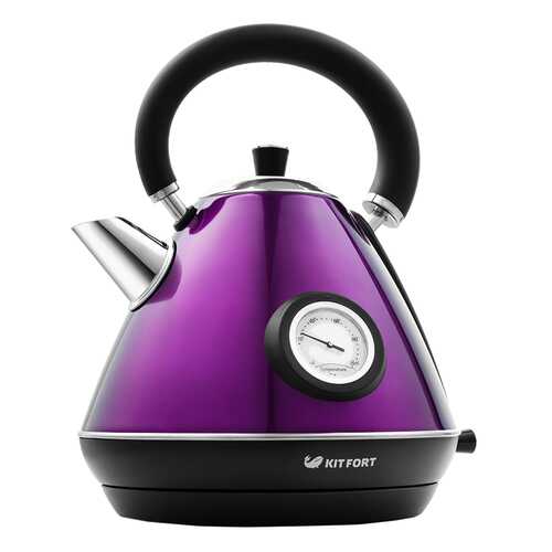 Чайник электрический Kitfort КТ-644-4 Black/Purple в Телемакс