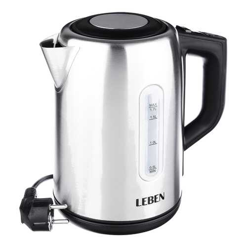 Чайник электрический LEBEN 291-045 Silver/Black в Телемакс