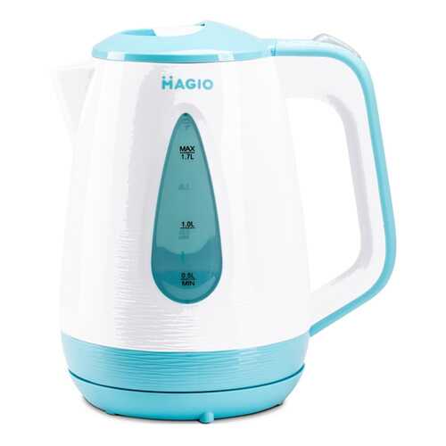 Чайник электрический Magio МG-521 White/Blue в Телемакс