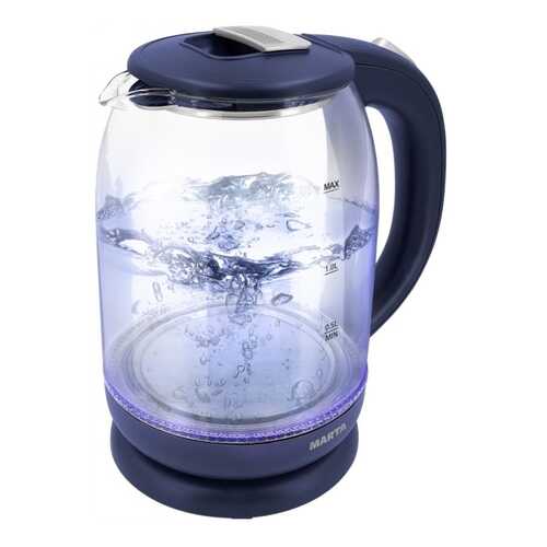 Чайник электрический Marta MT-1096 Blue/Silver в Телемакс