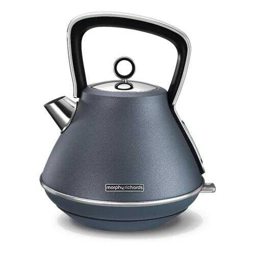 Чайник электрический Morphy Richards Evoke Pyramid Silver Blue в Телемакс