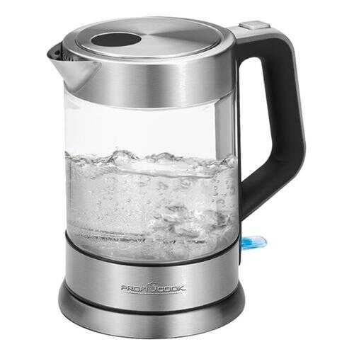 Чайник электрический Profi Cook PC-WKS 1107G Silver/Black в Телемакс