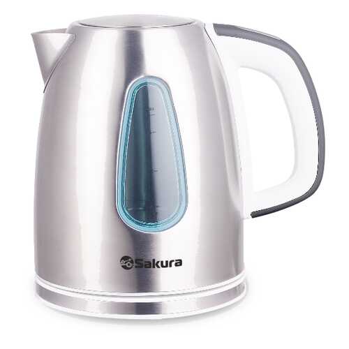 Чайник электрический SAKURA SA-2153WG White/Silver в Телемакс