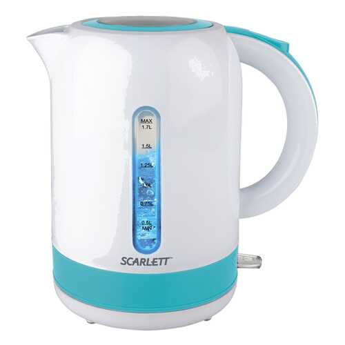 Чайник электрический Scarlett SC-EK18P42 White/Blue в Телемакс