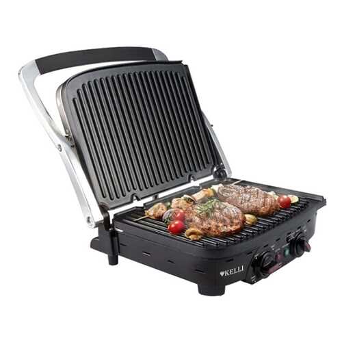 Электрогриль Kelli KL-1353 Silver/Black в Телемакс