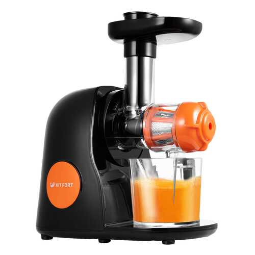 Соковыжималка шнековая Kitfort КТ-1111-2 orange/black в Телемакс