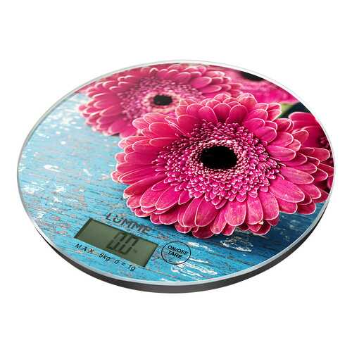 Весы кухонные LUMME LU-1341 Pink Gerbera в Телемакс