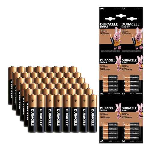Батарейка Duracell AA (LR6) Big Pack (3*16), 48 шт в Телемакс