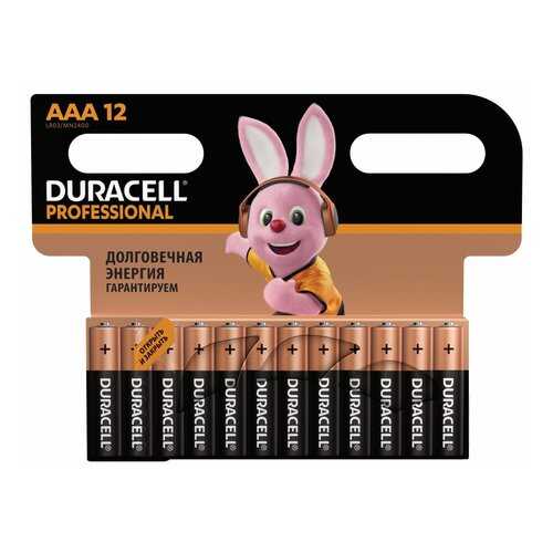 Батарейка Duracell P AАА LR03 12 шт в Телемакс