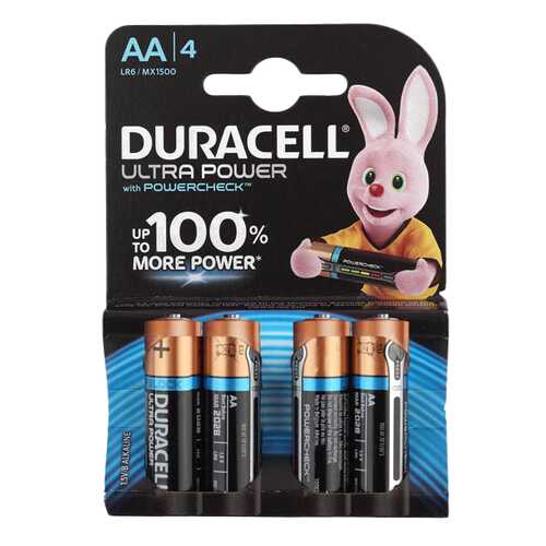 Батарейка Duracell Ultra Power LR6-4S 4 шт в Телемакс