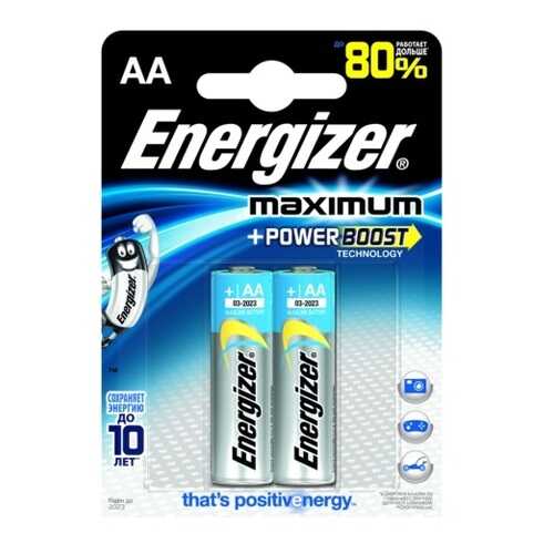 Батарейка Energizer Maximum 2 шт в Телемакс