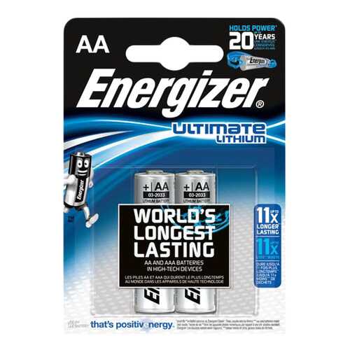 Батарейка Energizer Ultimate lithium AA FSB2 2 шт в Телемакс