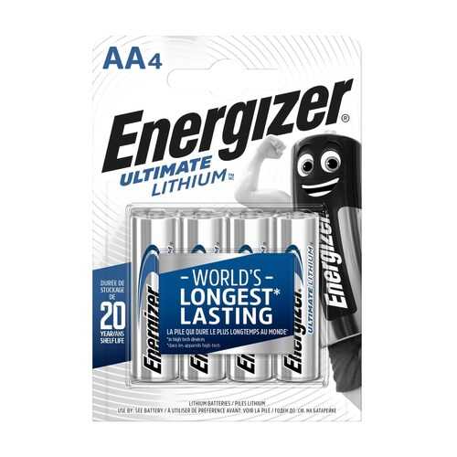 Батарейка Energizer Ultimate Lithium FR6/L91/AA BL4 4 шт в Телемакс