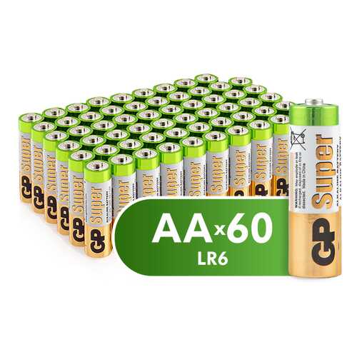 Батарейка GP AA (15A-2CRVS60) 60 шт в Телемакс