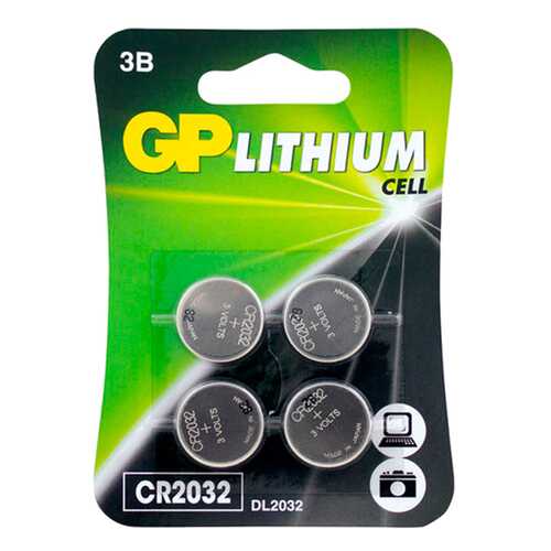 Батарейка GP CR2032 (CR2032-7CRU4) 4 шт в Телемакс