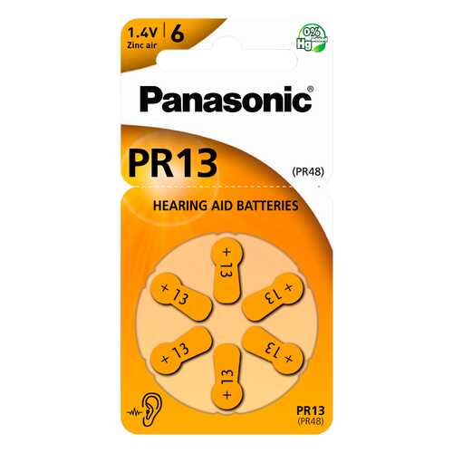 Батарейка Panasonic PR-13/6LB 6 шт в Телемакс