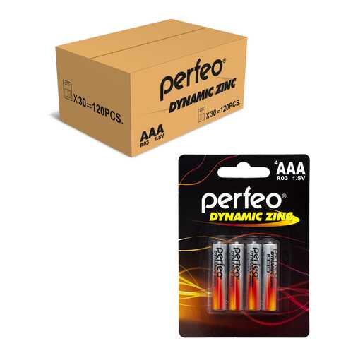 Батарейка Perfeo R03/4BL Dynamic Zinc 120 шт в Телемакс