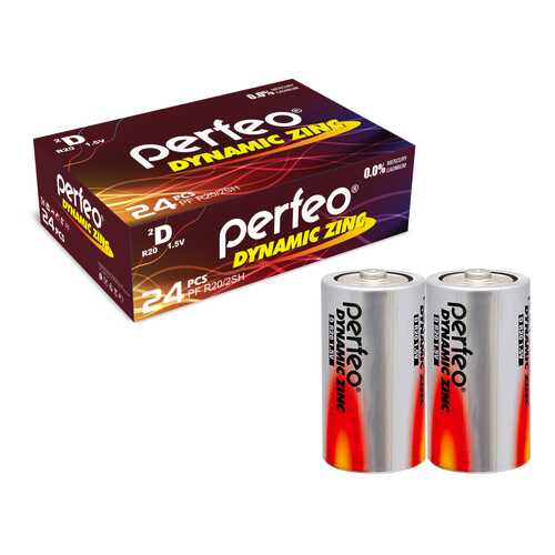 Батарейка Perfeo R20/2SH Dynamic Zinc 24 шт в Телемакс