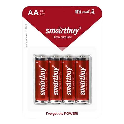 Батарейка SmartBuy Ultra Alkaline SBBA-2A04B 4 шт в Телемакс
