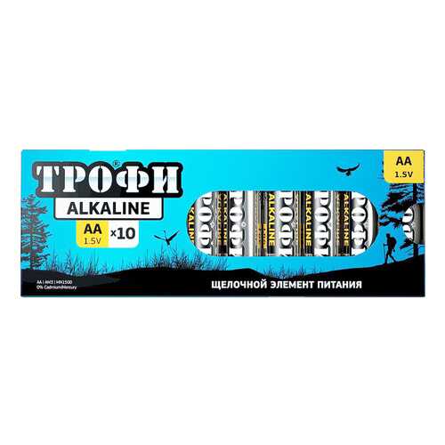 Батарейка Трофи LR6-10 box 10 шт в Телемакс