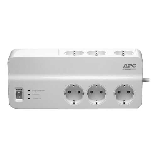 Сетевой фильтр APC PM6-RS, 6 розеток, 2 м, White в Телемакс