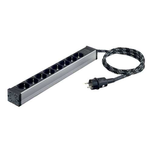 Сетевой фильтр In-Akustik AC-2502-P8, 8 розеток, 3 м, Silver/Black в Телемакс