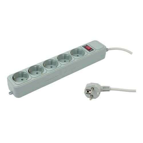 Сетевой фильтр PC PET AP01006-1,8-G, 5 розеток, 1,8 м, Grey в Телемакс