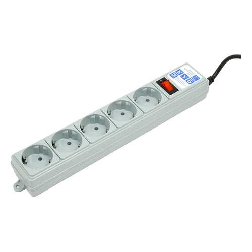 Сетевой фильтр Power Cube SPG-B-15, 5 розеток, 5 м, Grey в Телемакс
