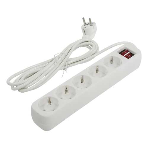 Удлинитель Defender S530, 5 розеток, 3 м, White в Телемакс