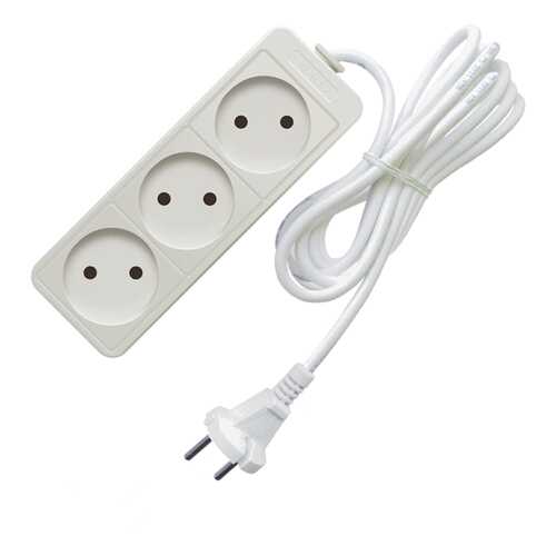Удлинитель СОЮЗ 481S-1305, 3 розетки, 5 м, White в Телемакс