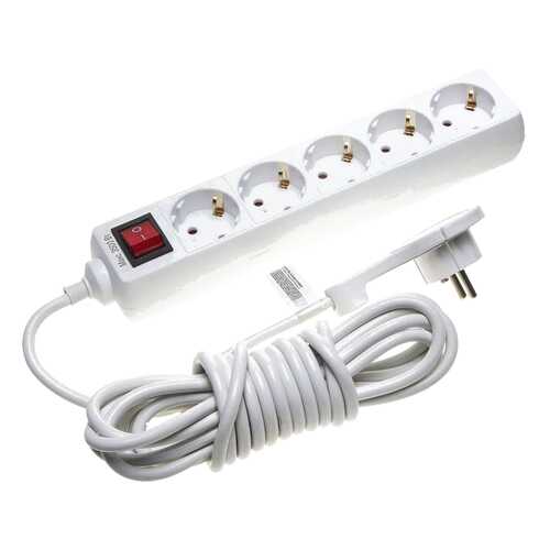 Удлинитель СВЕТОЗАР SV-55055-5-C, 5 розеток, 5 м, White в Телемакс