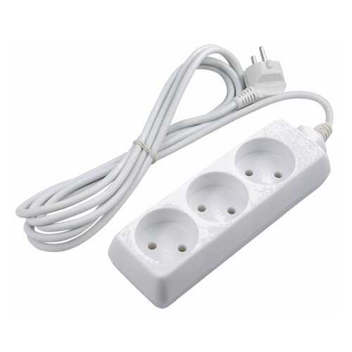 Удлинитель Volsten S 3x1,5, 3 розетки, 1,5 м, White в Телемакс