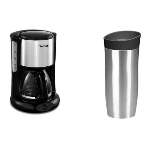 Комплект Кофеварка Tefal Confidence CM3618 1.25 л + Термокружка Tefal City Mug 0,36 л в Телемакс