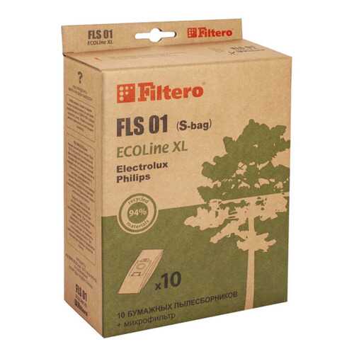 Пылесборник для пылесоса Filtero FLS 01 (S-bag) ECOLine XL 10 шт в Телемакс