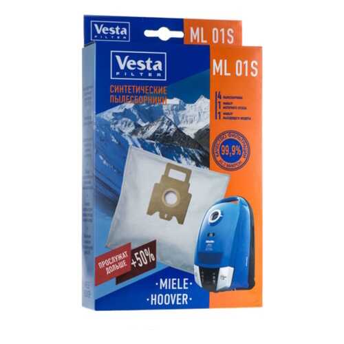 Пылесборник Vesta filter ML 01 S 4шт в Телемакс