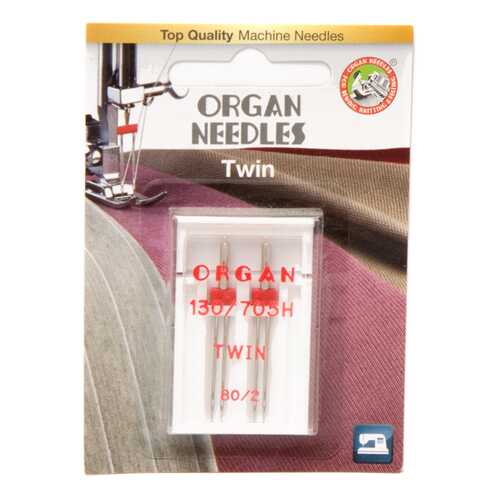Иглы Organ двойные 2-80/2 Blister в Телемакс