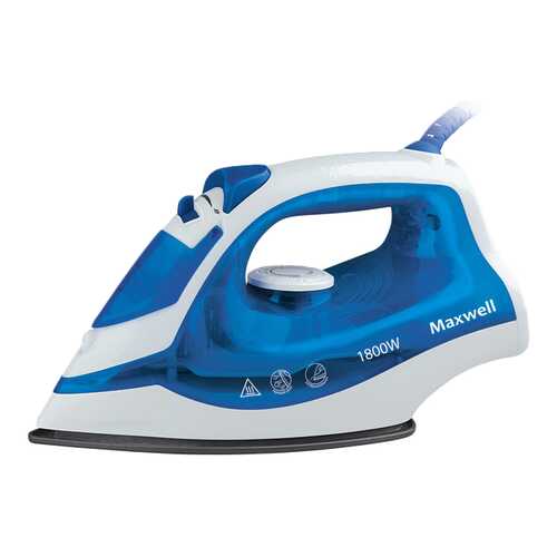 Утюг Maxwell MW-3038 White/Blue в Телемакс
