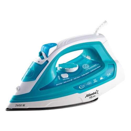 Утюг с пароувлажнением Atlanta ATH-5530 (white) в Телемакс