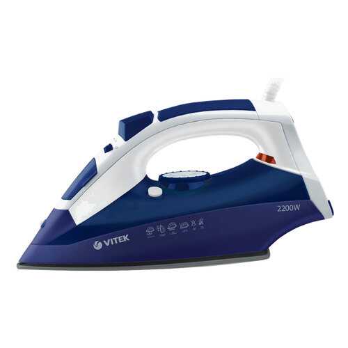 Утюг VITEK VT-1245P + Gift White/Blue/Purple в Телемакс