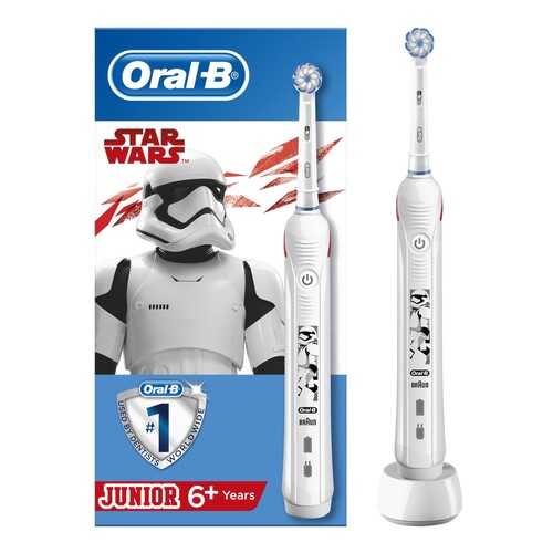 Электрическая зубная щетка Braun Oral-B Pro 2 Junior Sensi Звездные Войны (D501.513.2) в Телемакс