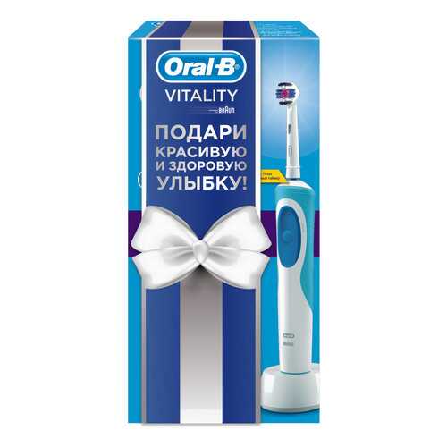 Электрическая зубная щетка Braun Oral-B Vitality 3D White в подарочной упаковке в Телемакс