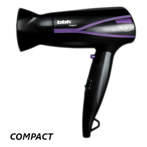 Фен BBK BHD1608i Black/Purple в Телемакс