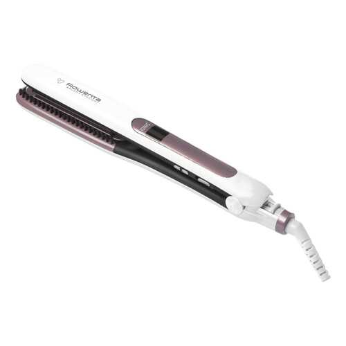 Выпрямитель волос Rowenta Brush & Straight SF7510F0 White/Pink в Телемакс