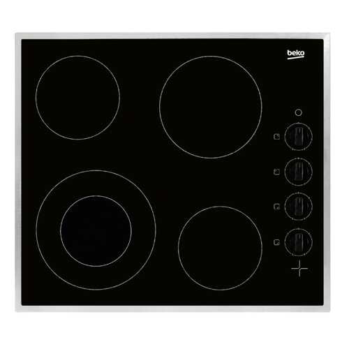 Встраиваемая варочная панель электрическая Beko HIC 64101 X Black в Телемакс