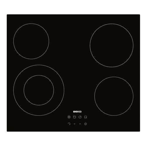 Встраиваемая варочная панель электрическая Beko HIC 64402 X Black в Телемакс