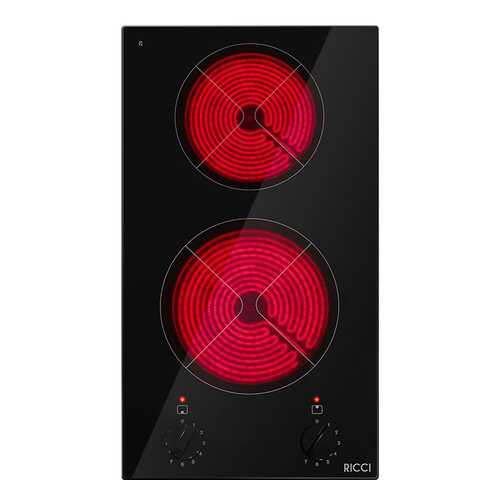 Встраиваемая варочная панель электрическая RICCI KS-T23011R Black в Телемакс