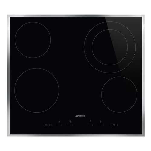 Встраиваемая варочная панель электрическая Smeg SE364ETFX Black в Телемакс